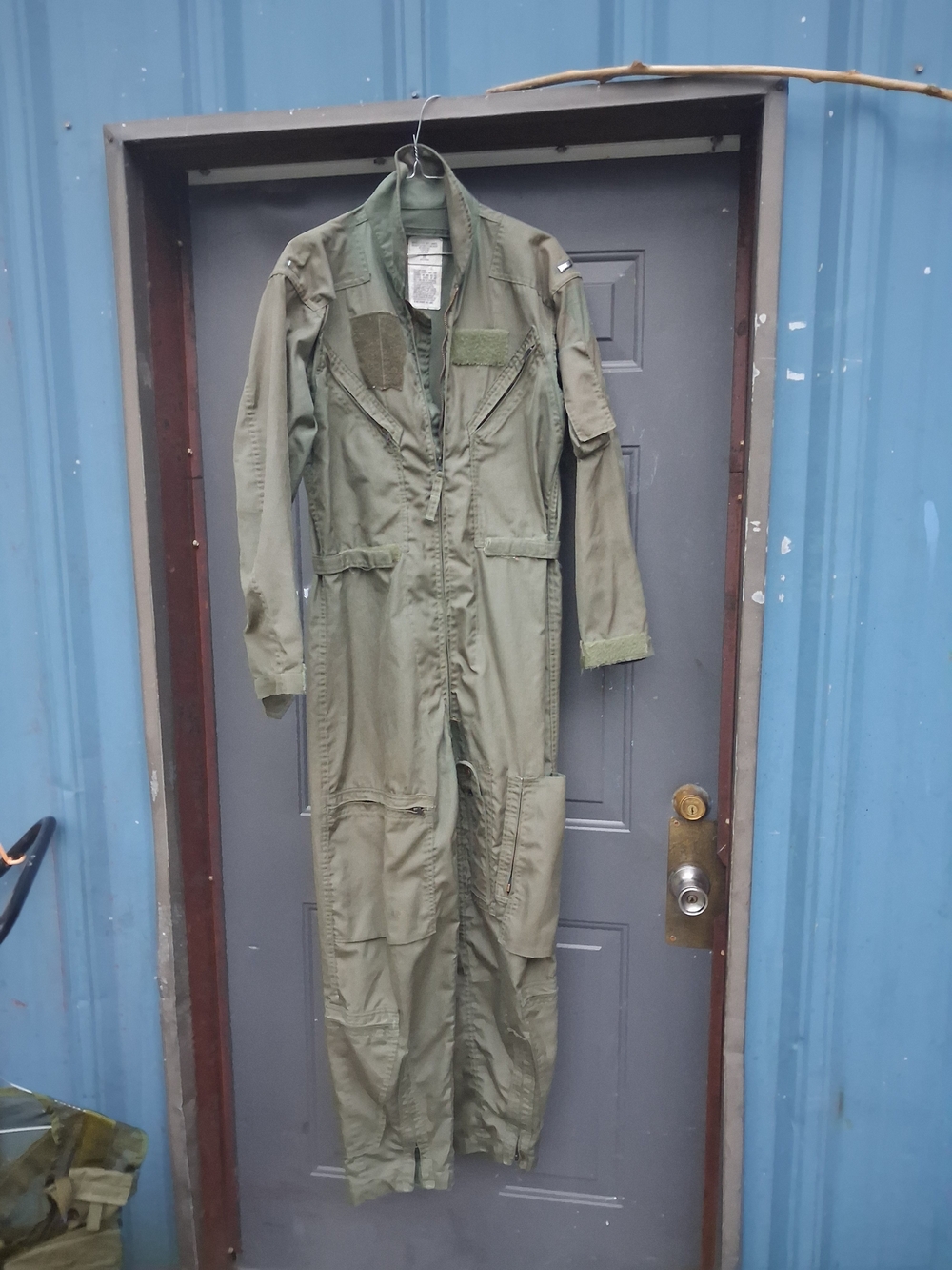 Authentic US Military CWU-27/P Nomex Flight Suit Coveralls Sage Green 38R